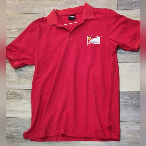 Ferrari Red Polo Shirt for Men Size Large - Picture 1 of 7